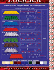 Производим профнастил и металлочерепицу